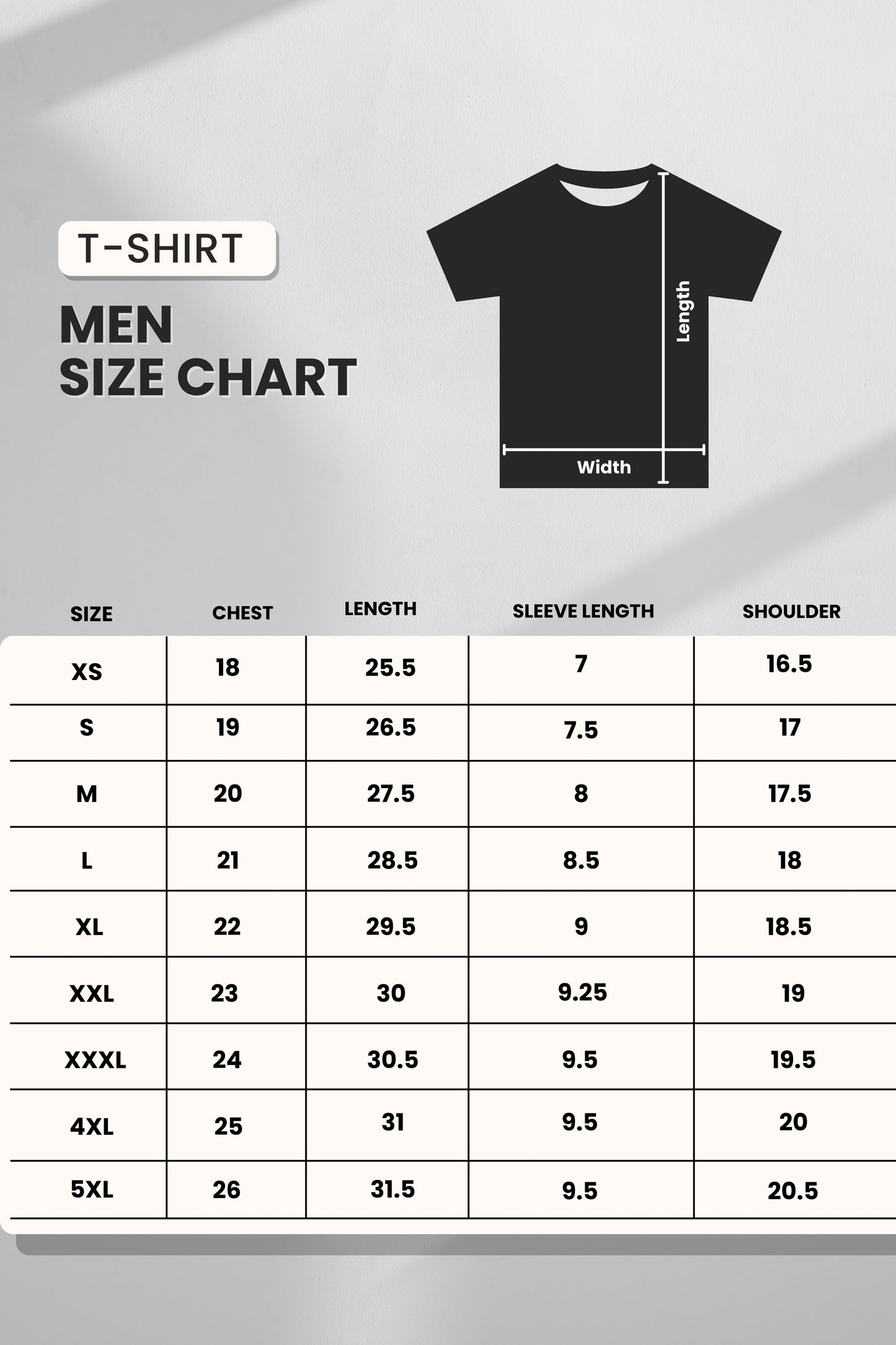 Men's Pack of 5 T-shirt